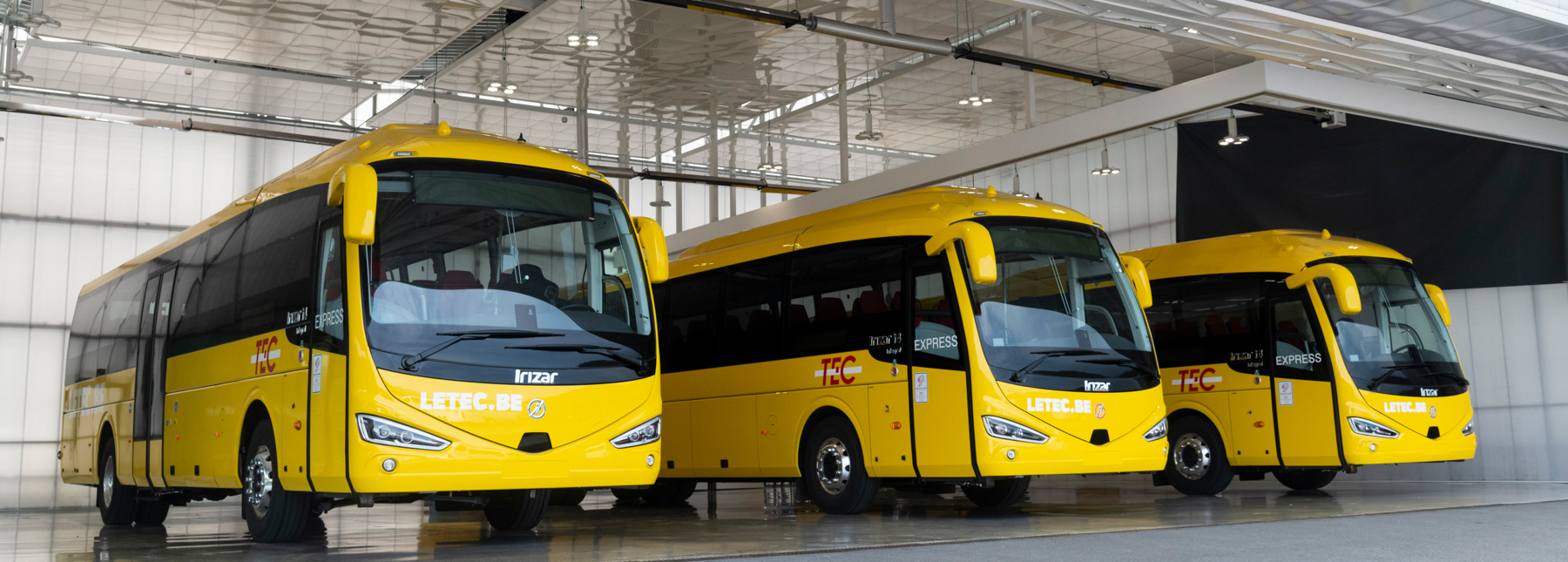 Pullman Irizar per il trasporto pubblico nella regione di Vallonia in Belgio